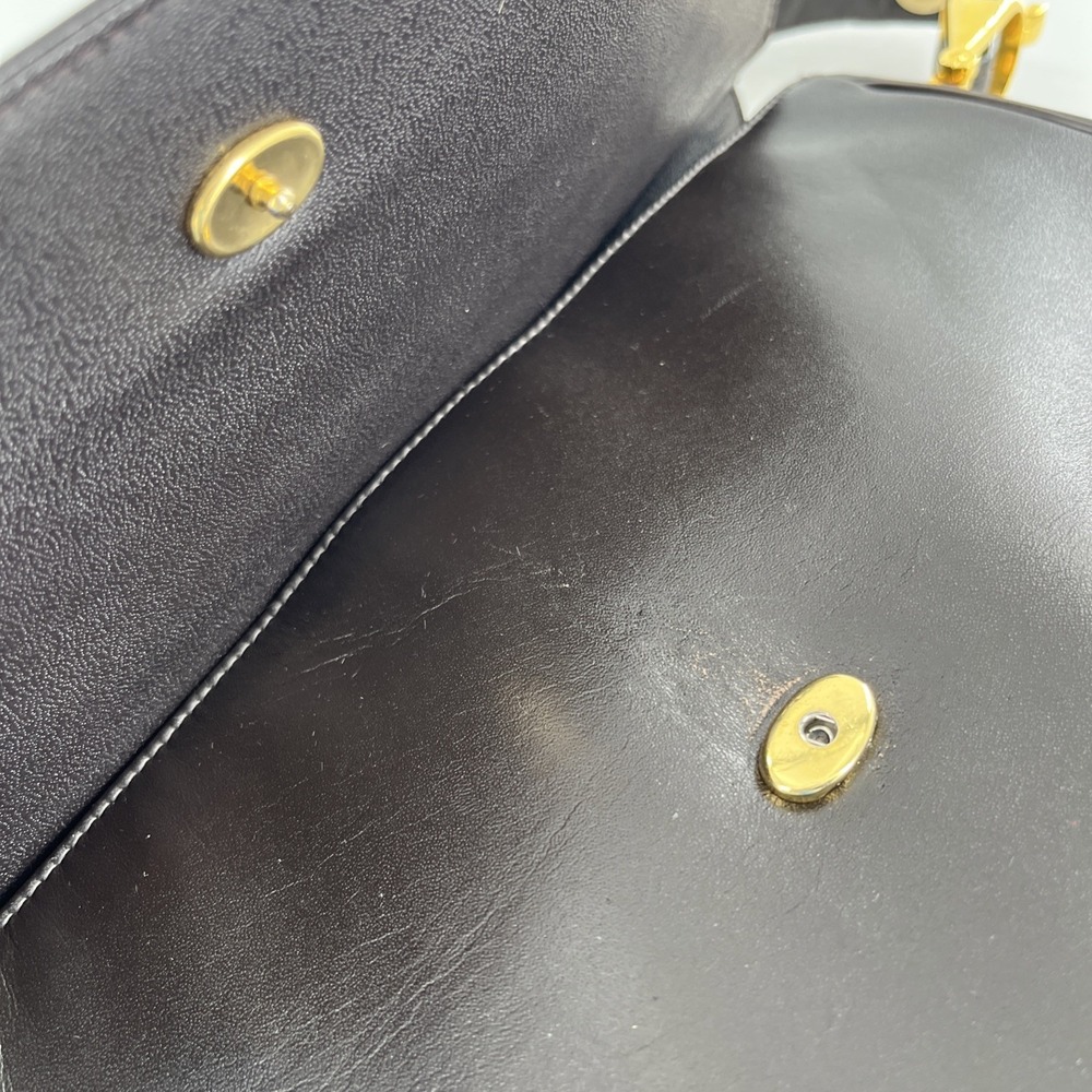Vintage MCM Susan Gail Leather Shoulder Bag Rare Gold Spur Accents Quiet Luxury - Picture 15 of 16